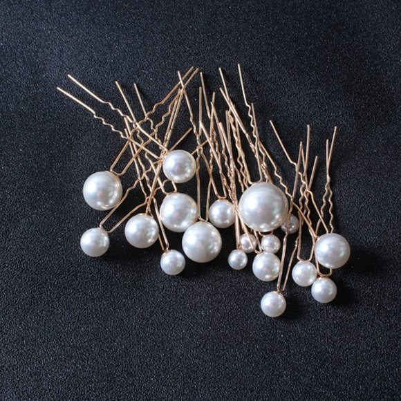 Set of 18 Bridal Hair Pins, Wedding Accessory, Pearl Pin, Wedding Hair C… - Picture 9 of 10